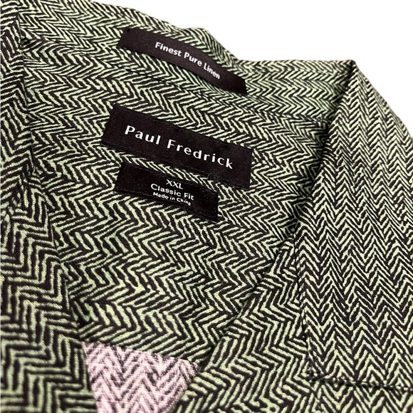 LPaul Fredrick finest pure linen button down top size XXL NWT casual travel - Picture 2 of 7